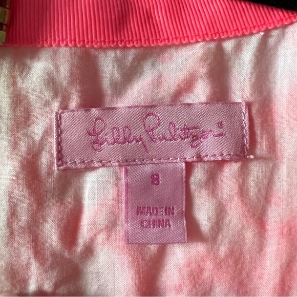 Lilly Pulitzer Percy Dress Fiesta Pink Size 8 EUC - Picture 8 of 8